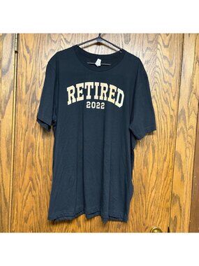 Retired 2022 Black T Shirt Size 2XL Athletic Style Arch Tee